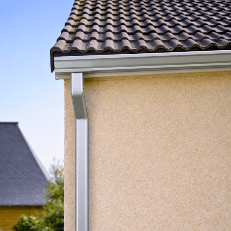 Coude frontal (B)extérieur aluminium LISSE gris métal 60X80