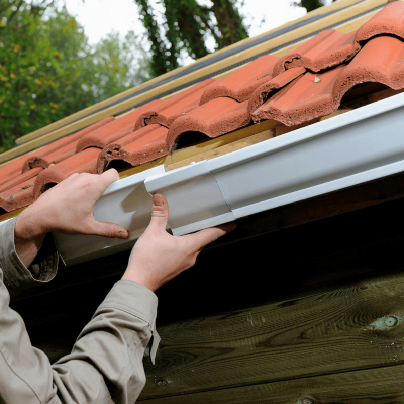 Jonction gouttière aluminium sable G300 