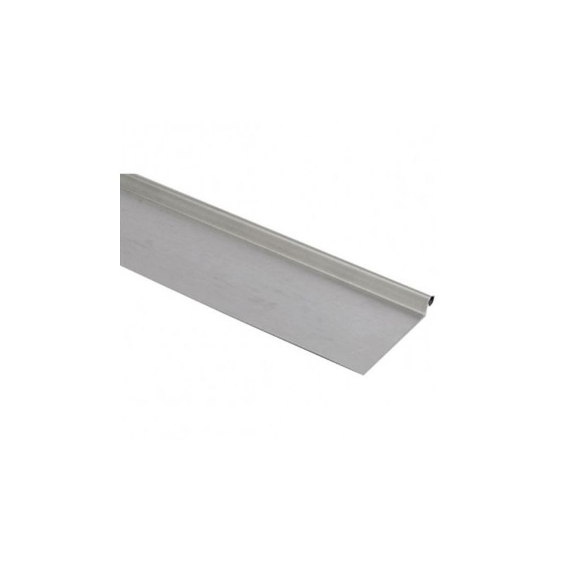 Bande astragale zinc - Longueur 2 mètres - DEV 265 - ( surface utile + ourlet : 230 mm )