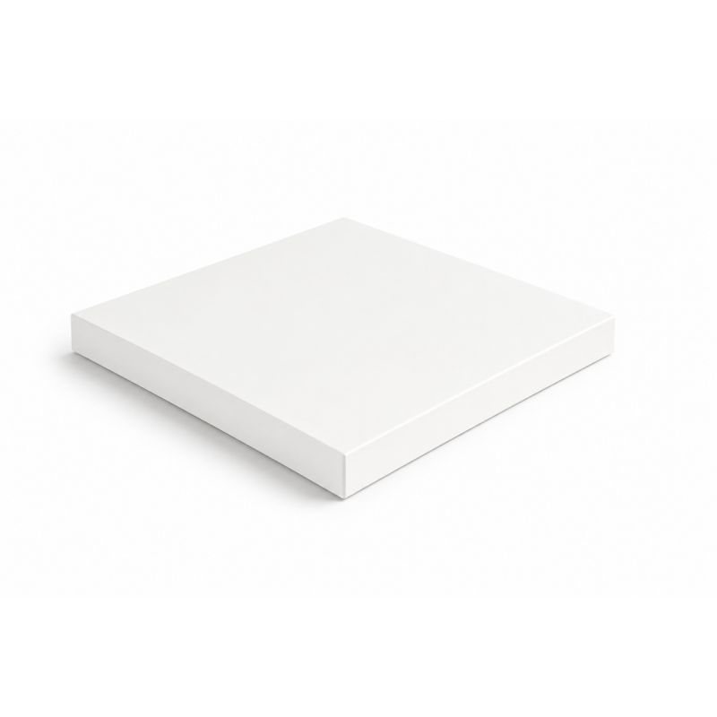 Chapeau Aluminium 1 mm blanc RAL 9010