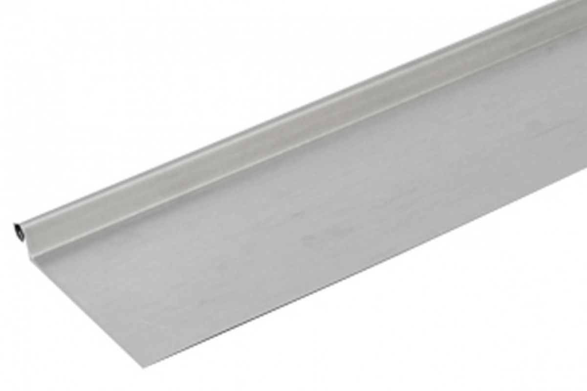 Bande de rive astragale zinc - Longueur 2 mètres - Développé 220 ( surface utile 160 mm )