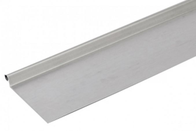 Bande de rive astragale zinc - Longueur 2 mètres - Développé 220 ( surface utile 160 mm )