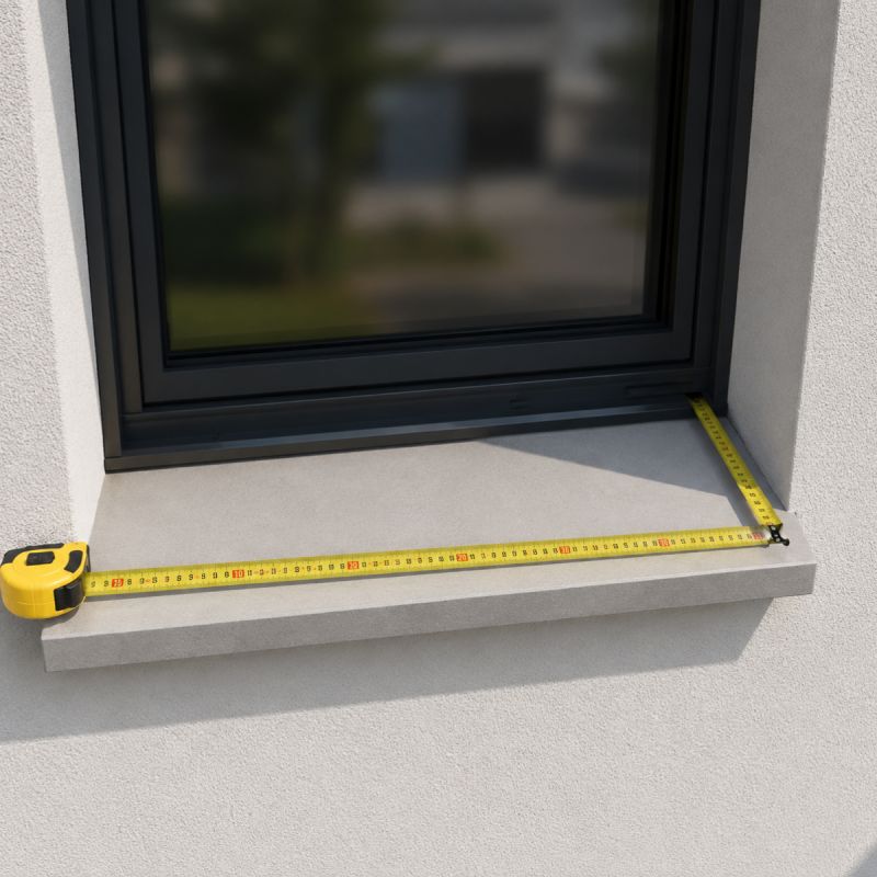 Appui de fenêtre Aluminium Sable 1 mm - 2M