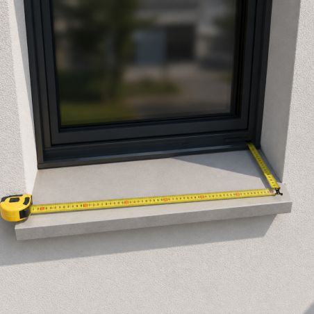 Appui de fenêtre Aluminium Sable 1 mm - 2M