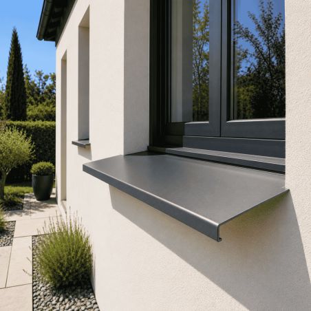 Appui de fenêtre Aluminium gris ardoise RAL 7016 1 mm - 2M
