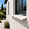 Appui de fenêtre Aluminium blanc 1 mm - 2M