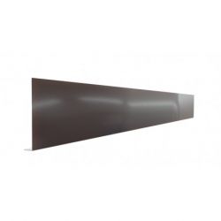 Pliage L aluminium marron RAL 8017 - Longueur 2 mètres - Hauteur pliage : 250 mm - Retour: 25 mm