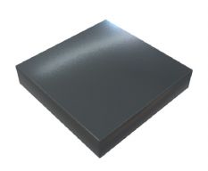 Chapeau pilier aluminium Gris ardoise RAL 7016 ( 1 mm ) Dimension 400 x 600 mm