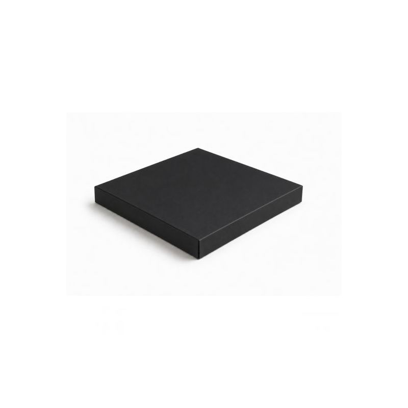 Chapeau pilier aluminium noir RAL 9005 ( 1 mm ) - 460 x 460 mm - Retours : 75 mm