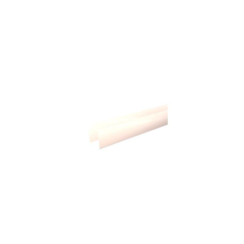 Pliage U aluminium Blanc RAL 9010 - Longueur 900 mm - A: 40 mm - B: 18 mm - C: 40 mm