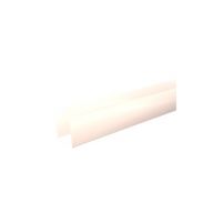 Pliage U aluminium Blanc RAL 9010 - Longueur 900 mm - A: 40 mm - B: 18 mm - C: 40 mm