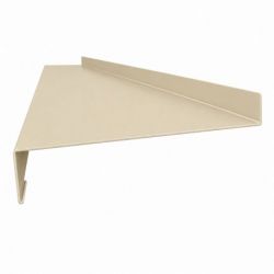 Appui de fenêtre aluminium sable RAL 1015 - 2 mètres - Retour : 90 mm - Profondeur : 150 mm - Hauteur nez: 40 mm