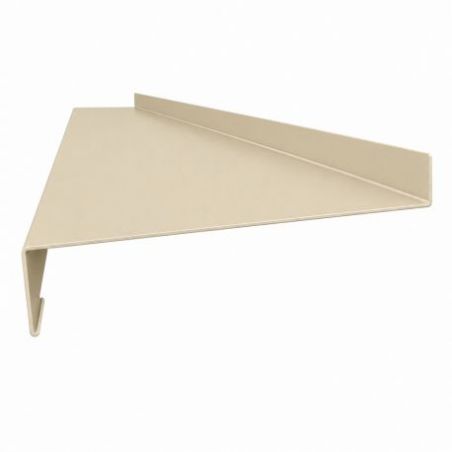 Appui de fenêtre aluminium sable RAL 1015 - 2 mètres - Retour : 90 mm - Profondeur : 150 mm - Hauteur nez: 40 mm