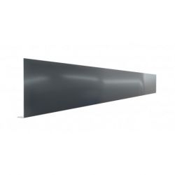 Pliage L aluminium Gris ardoise RAL 7016 ( 0,7 mm) - Longueur 2400 mm - A: 50 mm - B: 10 mm