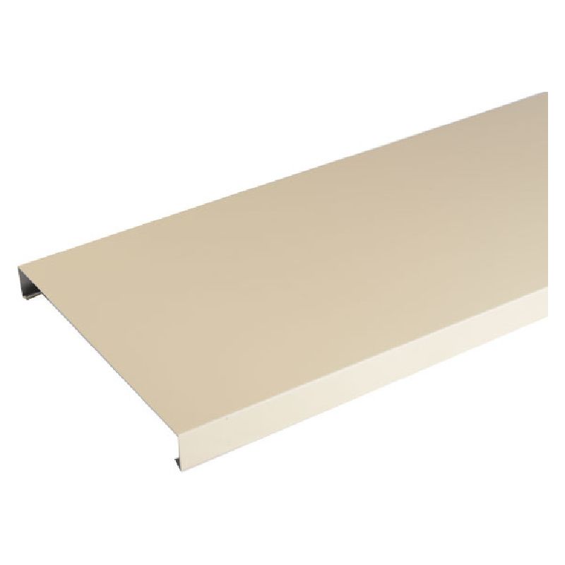 Couvertine aluminium sable RAL 1015 - Longueur 2 mètres - Développé 630 mm ( largeur intérieure 610 mm )