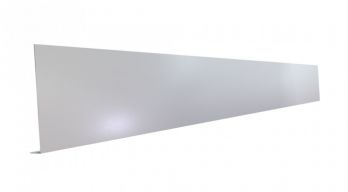 Pliage L aluminium Gris métal RAL 9006 ( 0,7 mm ) - Longueur 2 mètres - A: 360 mm - B: 80 mm