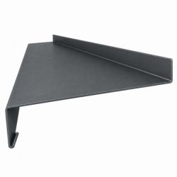 Appui de fenêtre ( larmier) aluminium Ardoise 7016 - 2 mètres - Retour ( A) : 120 mm - Profondeur ( B) :50 mm - Hauteur nez ( C)