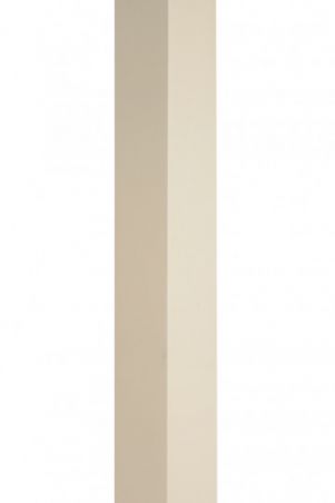 Cornière aluminium sable RAL 1015 - Longueur 2 mètres - 50 mm x 50 mm - Couleur à l'intérieur