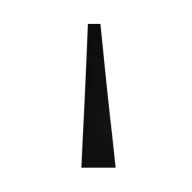 Bande plane Aluminium Noir 0,7 mm - Longueur :2 mètres - Largeur : 36 mm