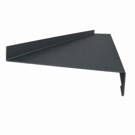 Appui de fenêtre aluminium 1mm Gris ardoise RAL 7016 - Longueur 3 mètres - Sans retour - Profondeur: 250 mm - Hauteur nez: 40 mm