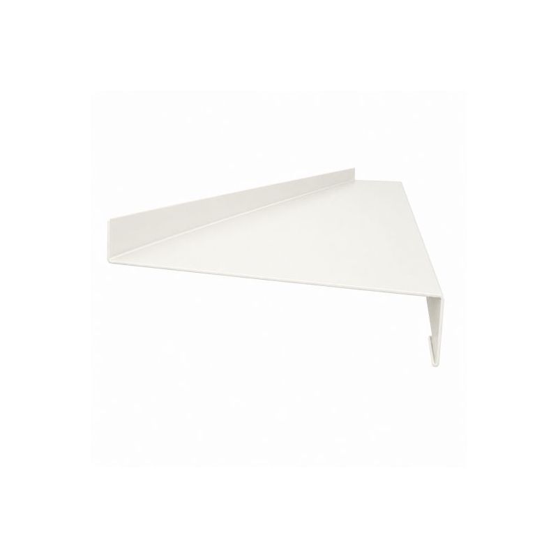 Appui de fenêtre aluminium Blanc 9010 - 2 mètres - Retour fenêtre: 20 mm - Profondeur: 160 mm - Hauteur nez: 40 mm