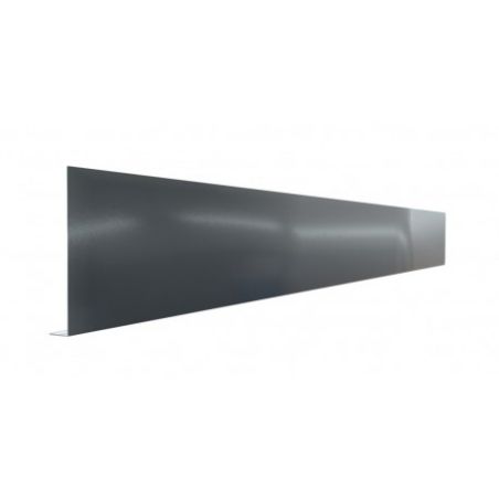 Pliage L aluminium Gris ardoise RAL 7016 ( 0,7 mm) - Longueur 2 mètres - Hauteur pliage: 230 mm - Retour: 30 mm