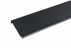 Bande de rive biseau aluminium Gris ardoise RAL 7016 - 2 mètres - Retour : 200 mm - Surface utile: 200 mm - Angle 70 °