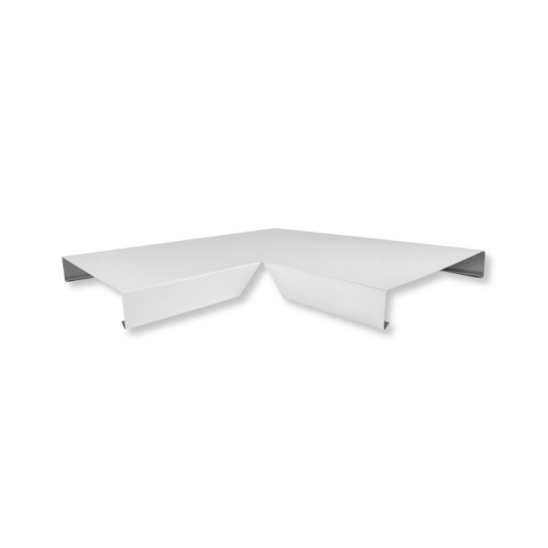 Angle couvertine aluminium 0,7 mm ECO blanc 9010 à 90°