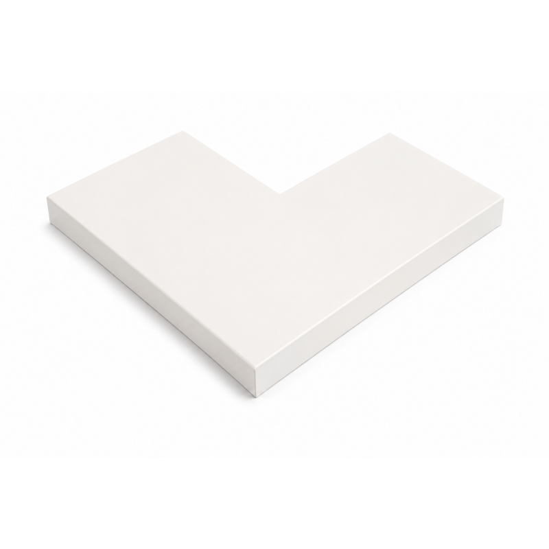 Angle couvertine aluminium 0,7 mm ECO blanc 9010 à 90°