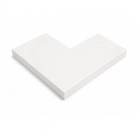 Angle couvertine aluminium 0,7 mm ECO blanc 9010 à 90°