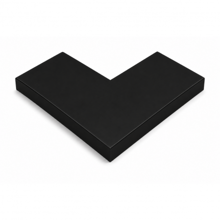 Angle couvertine aluminium 0,7 mm ECO noir 9005 à 90°