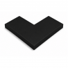 Angle couvertine aluminium 0,7 mm ECO noir 9005 à 90°