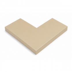 Angle couvertine aluminium 0,7 mm ECO sable 1015 à 90°