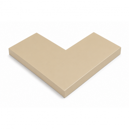 Angle couvertine aluminium 0,7 mm ECO sable 1015 à 90°