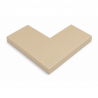 Angle couvertine aluminium 0,7 mm ECO sable 1015 à 90°