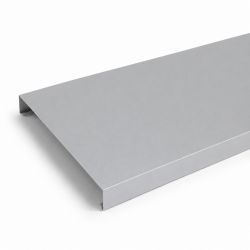 Couvertine aluminium 0,7 mm Gris métal RAL 9006 - 2 mètres