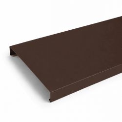Couvertine acier galva laqué 0,5 mm Brun RAL 8017 - 2 mètres