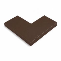 Angle couvertine acier galva laqué 0,5 mm Brun RAL 8017 à 90°