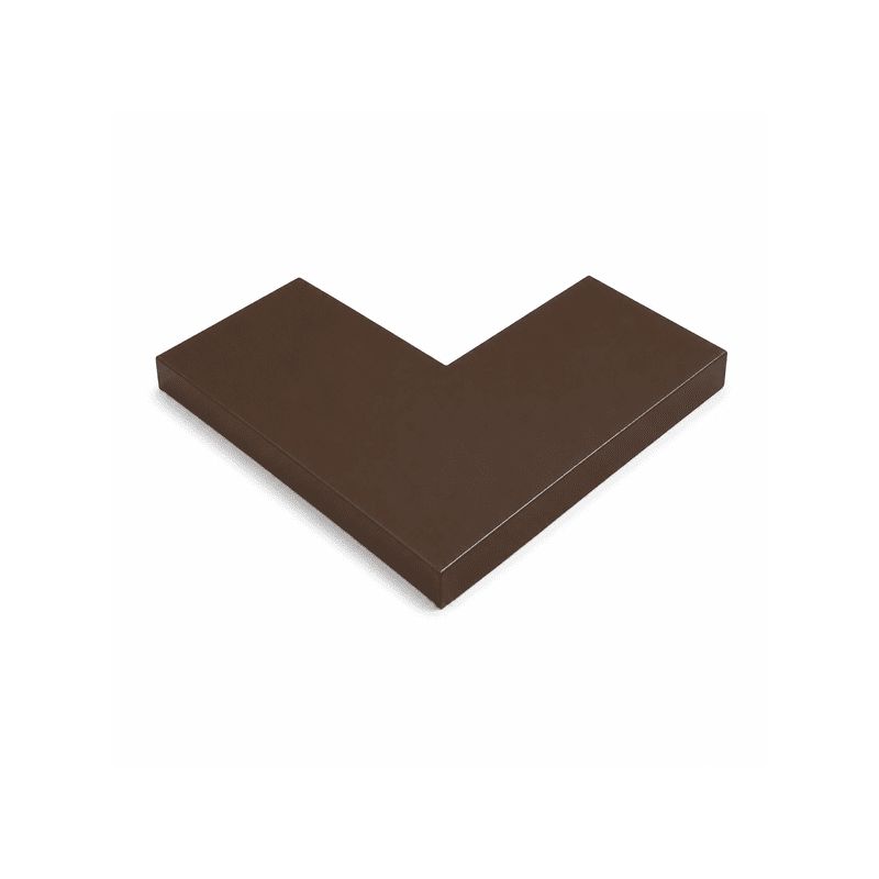 Angle couvertine acier galva laqué 0,5 mm Brun RAL 8017 à 90°