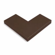 Angle couvertine acier galva laqué 0,5 mm Brun RAL 8017 à 90°