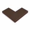Angle couvertine acier galva laqué 0,5 mm Brun RAL 8017 à 90°