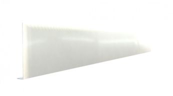 Pliage L aluminium Blanc RAL 9010 ( 0,7 mm) - Longueur 2 mètres - A: 300 mm - B: 200 mm