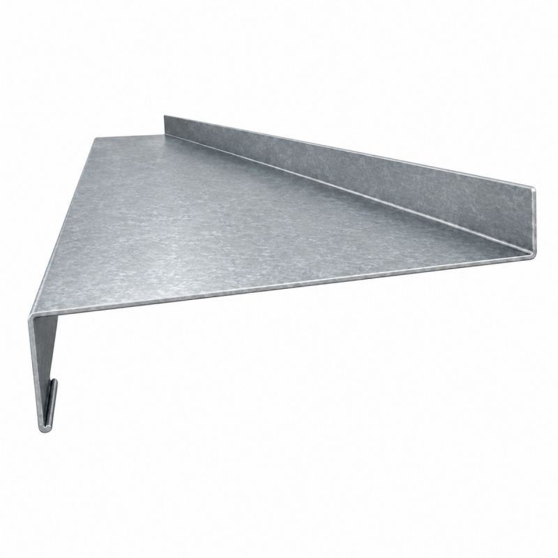 Appui de fenêtre zinc - Longueur 2 mètres - Retour : 40 mm - Profondeur: 400 mm - Hauteur Nez: 100 mm