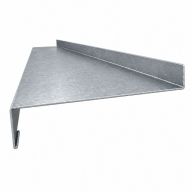 Appui de fenêtre zinc - Longueur 2 mètres - Retour : 40 mm - Profondeur: 400 mm - Hauteur Nez: 100 mm