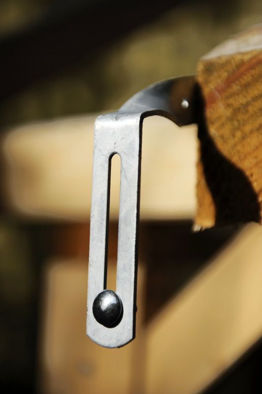 Hampe chantournée cuivre 335 mm